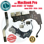 SCHEDA CAVO USB HDMI SD I/O MACBOOK PRO 13 A1502 2013 2014 2015 SUPPORTI E VITI 820-3539-A 820-00012-A 821-1790-A 