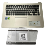 Palmrest poggiapolsi touchpad tastiera per asus vivobook s s510u 39xkgtcjn10 colore oro