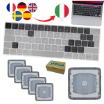 Kit sostituzione tasti conversione tastiera italiano apple macbook pro a2159 13 2019 con touchbar