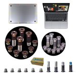 Kit viti scocca posteriore batteria x Apple Macbook air A2337 13" chip M1 2020 set screws bottom case